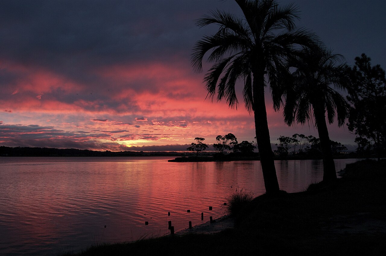 Atardecer sobre la costa de Maldonado
